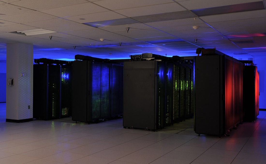 Compute racks in a data center hall